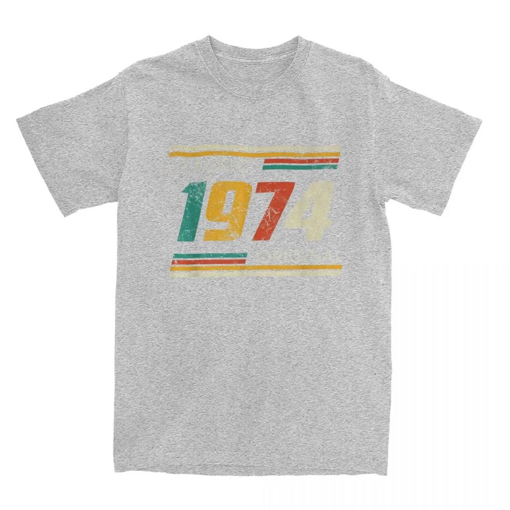 Original Born In 1974 Men Women T Shirts 50 Year Old 50th Birthday Apparel Tees T-Shirts Graphic Printing Clothing