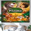 Personalized The Jungle Book Background Tapestry,Custom Name Birthday Party,Multifunctional Wall Decoration for Home Decor,Various Occasions