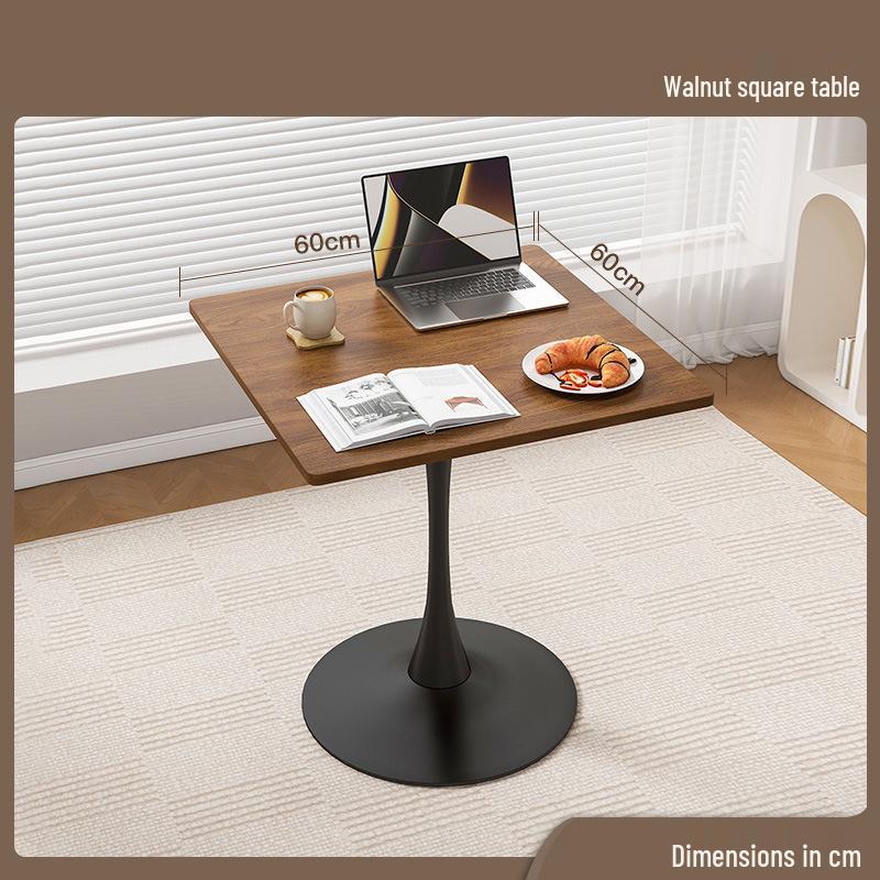 Compact Round Table: Ideal for Balcony, Living Room, or Business Meetings