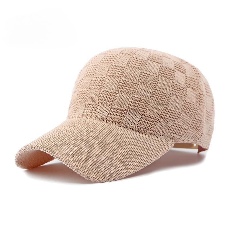 Hat Ladies Baseball Cap Personalized Knitted Mesh Cap Summer Sun Protection Sun Hat Vintage