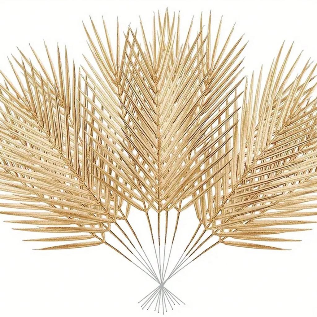 2/5Pcs Artificial Plants Tropical Palm Tree Leaves Home Garden Decoration Accessories Photography Prop Festival Wedding Supplies