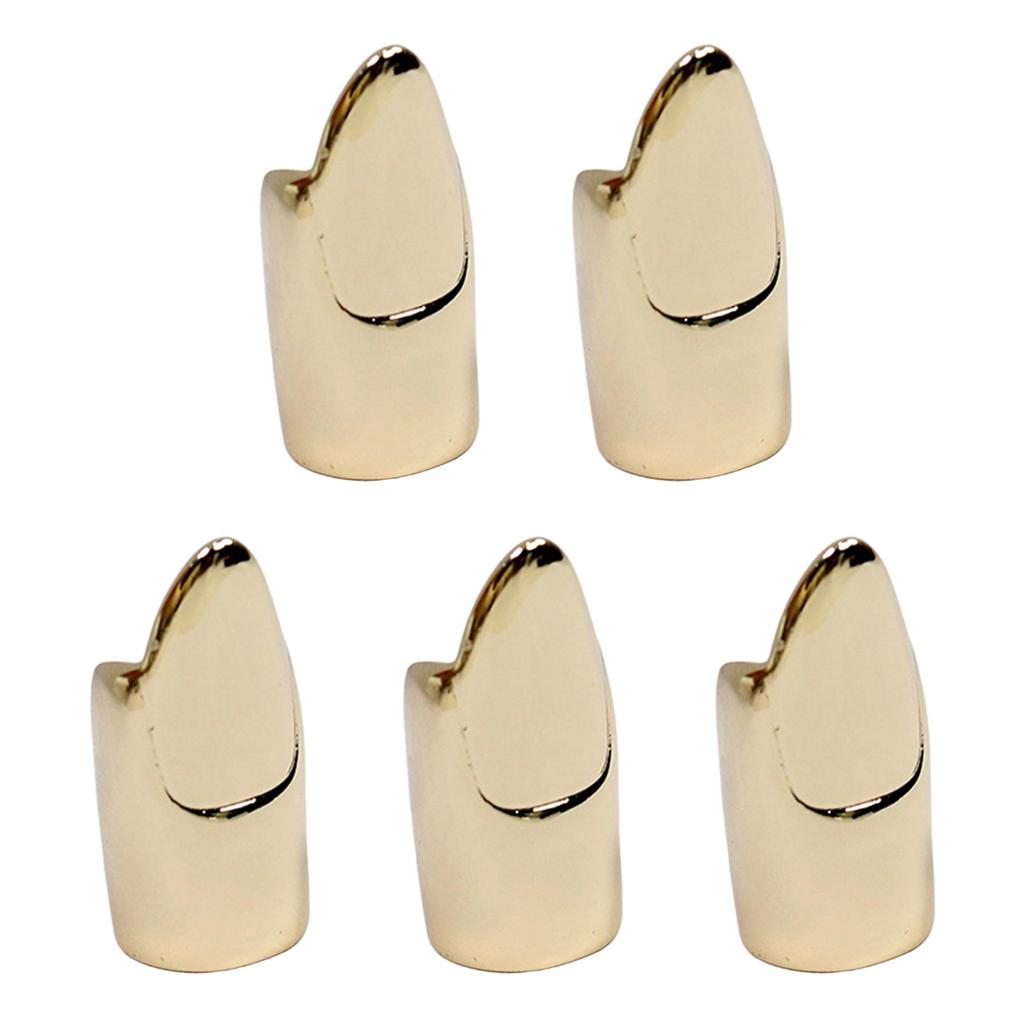 Pack of 5 Trendsetting Nail Rings Cosplay Nail Jewelry Alloy Texture Suitable for Cosplay Lovers and Party Goers