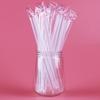 Disposable 19CM Long, 1CM Wide Mouth Plastic Straws for Milk Tea, Juice, Beverages - 1000 Pack