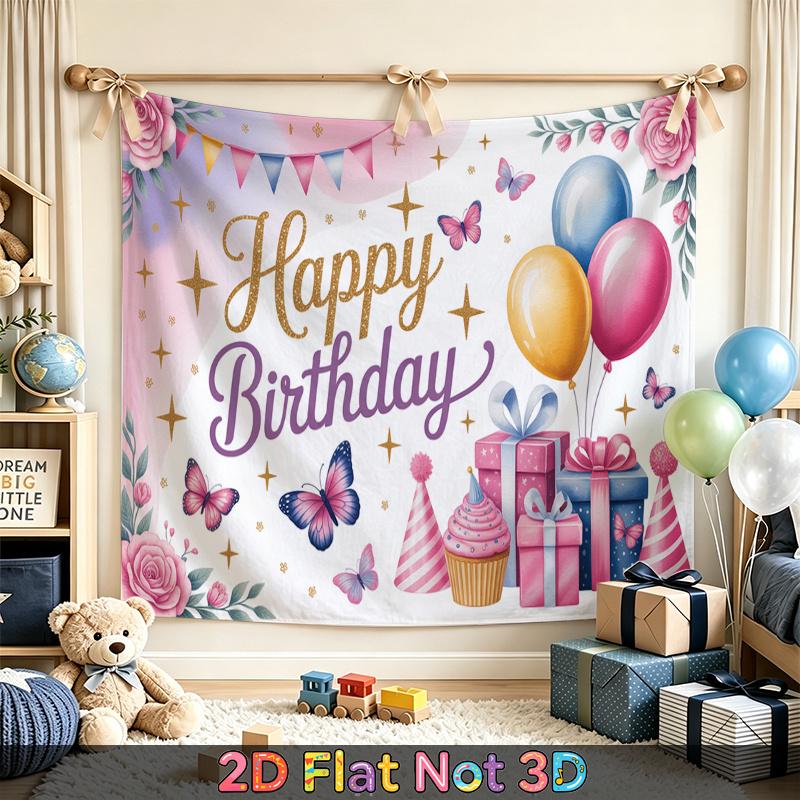 1pc Floral Party Backdrop - Room Wall Decor