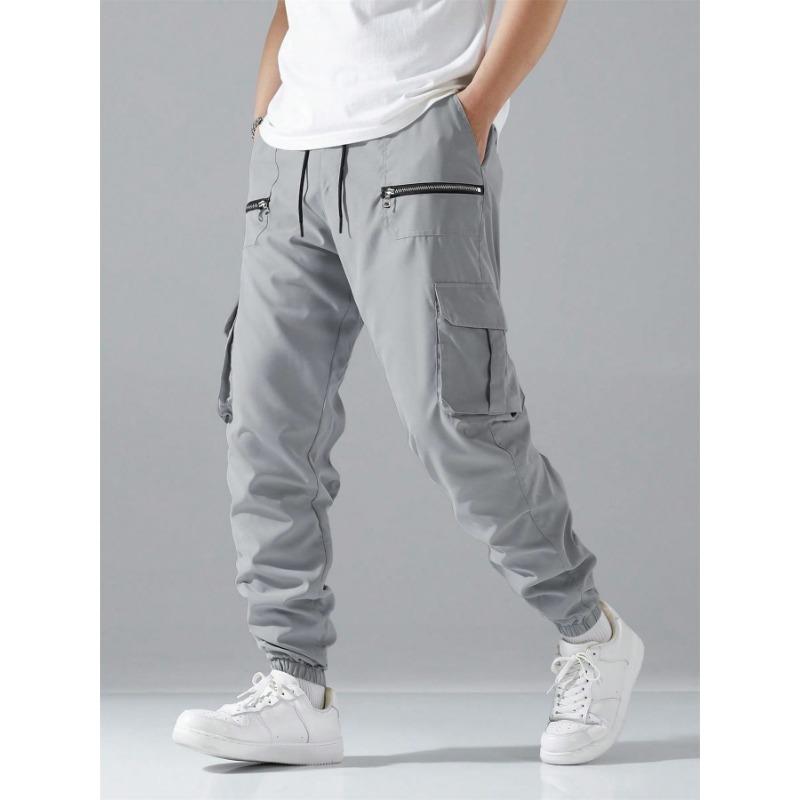 Men's Fashion Work Pants Multi-Pocket Sports Tactical Pants Tights Casual Pants