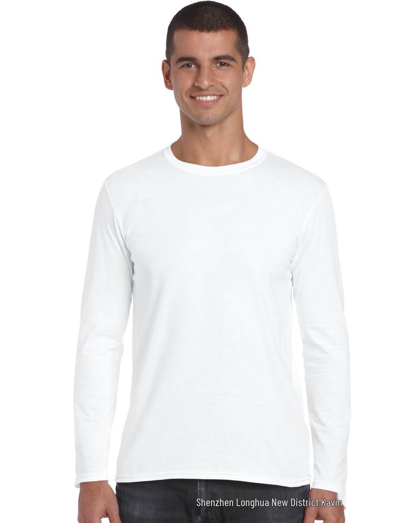 Gildan Men's 180g Long Sleeve Crew Neck T-Shirt