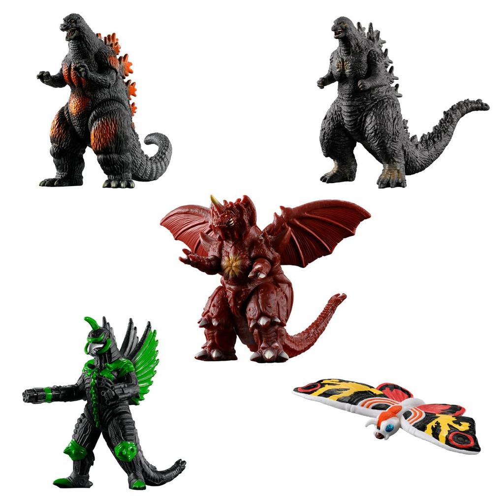 BANDAI Godzilla True Attack Encyclopedia Chewing Gum Candy Toy Set of -New Visitor- [Box 8]