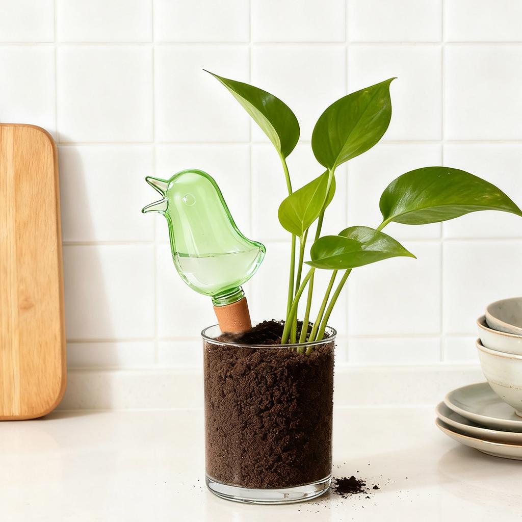 Bird-shaped Automatic Watering Ball, Automatic Drip Irrigation, Moistening , Suitable For Indoor And Outdoor Plants, Plant Watering Device