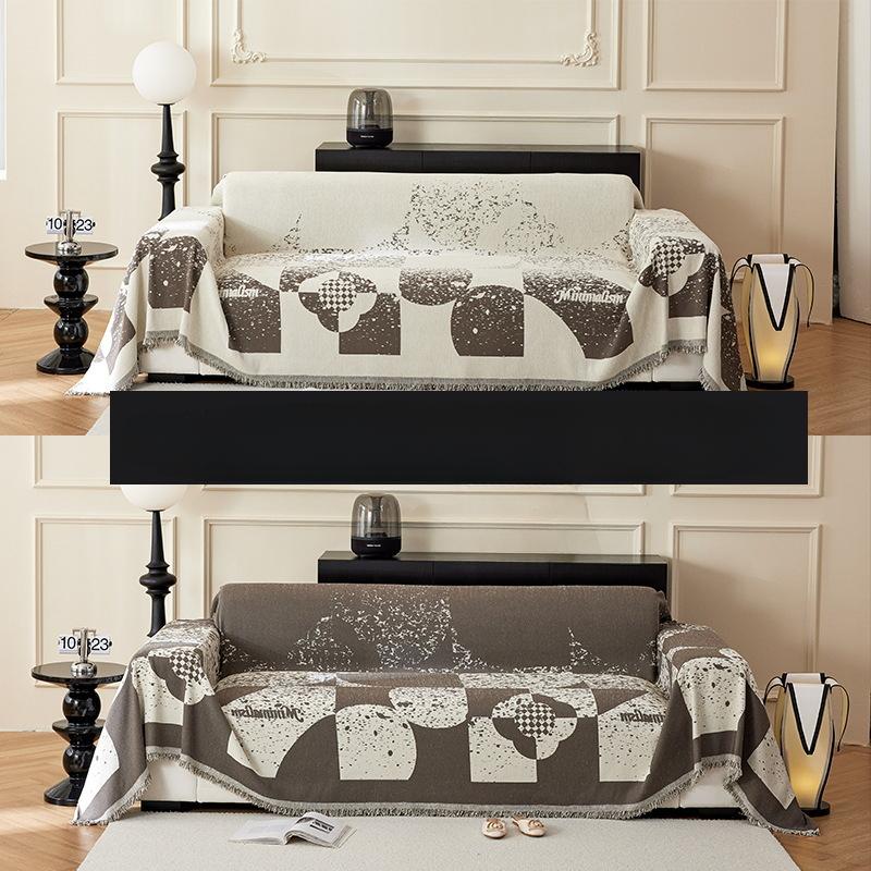 New Modern Simple Sofa Towel All-inclusive Sofa Cushion All-season Chenille Reversible Sofa Cover Full Cover