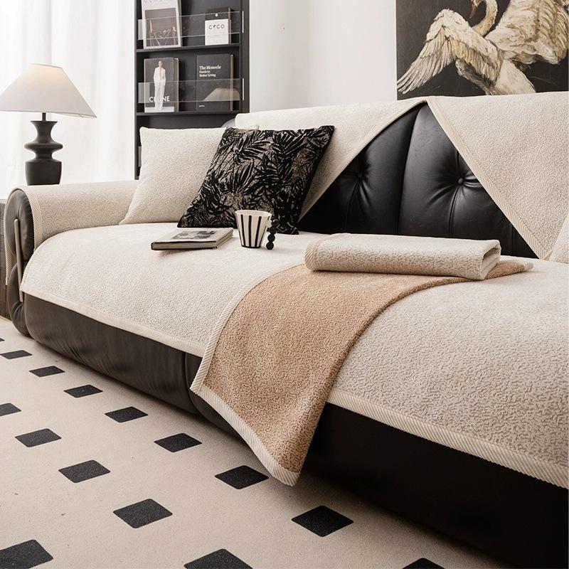 

Foreign Trade New Sofa Cushion, Universal In All Seasons, Chenier Light Luxury, High-End Sense, Simple And Modern Non-Slip Straight Seat Cushion 70*70cm