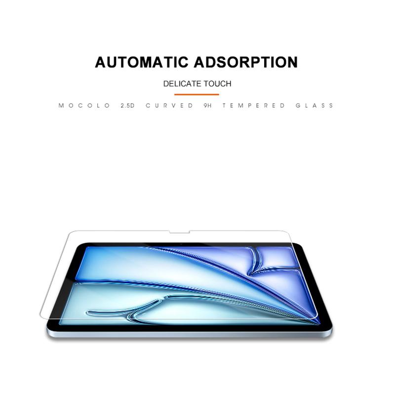 MOCOLO Für iPad Air 11 (2025)/(2024) Displayschutzfolie HD, blasenfrei, gehärtetes Glas