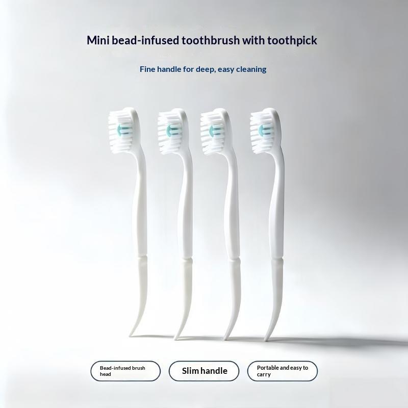 Disposable Toothbrush Exploded Beads Adults Cleaning Toothbrush Portable Travel Tooth Brush With Dental Floss