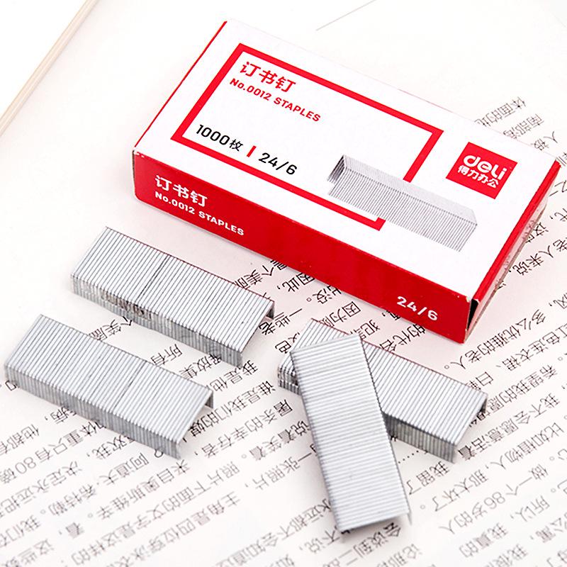 Deli Regular Stapler for Standard 24/6 Staples - Includes 1000 Staples