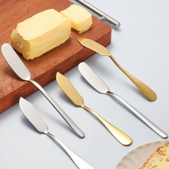 Butter Spreader Cutter Stainless Steel Ergonomic Handle Cutter for Baking And Breakfast Smooth Cream Jam