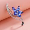 Fashion Creative Crystal Flower Brooch Female Personality Elegant Brooch Fashion Exquisite Pin
