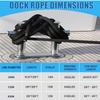 5m/16.5ft Boat Dock Lines Mooring Rope Double Braided Nylon Fender Line Docking Boat Rope for Yacht Marine Anchor Ropes 7