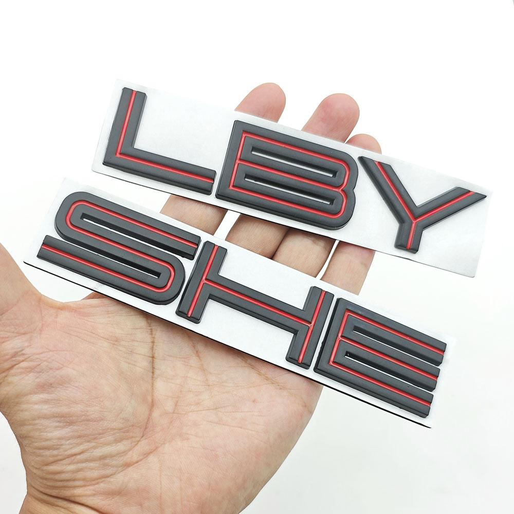 3D Metal Car Sticker Letters SHE LBY Logo Emblem Fender Door Rear Trunk Accessories