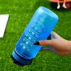700ml Sports Water Bottle Portable Leak-proof Colorful Plastic Cup Shaker Bottle Outdoor Travel Portable Gym Fitness Jugs