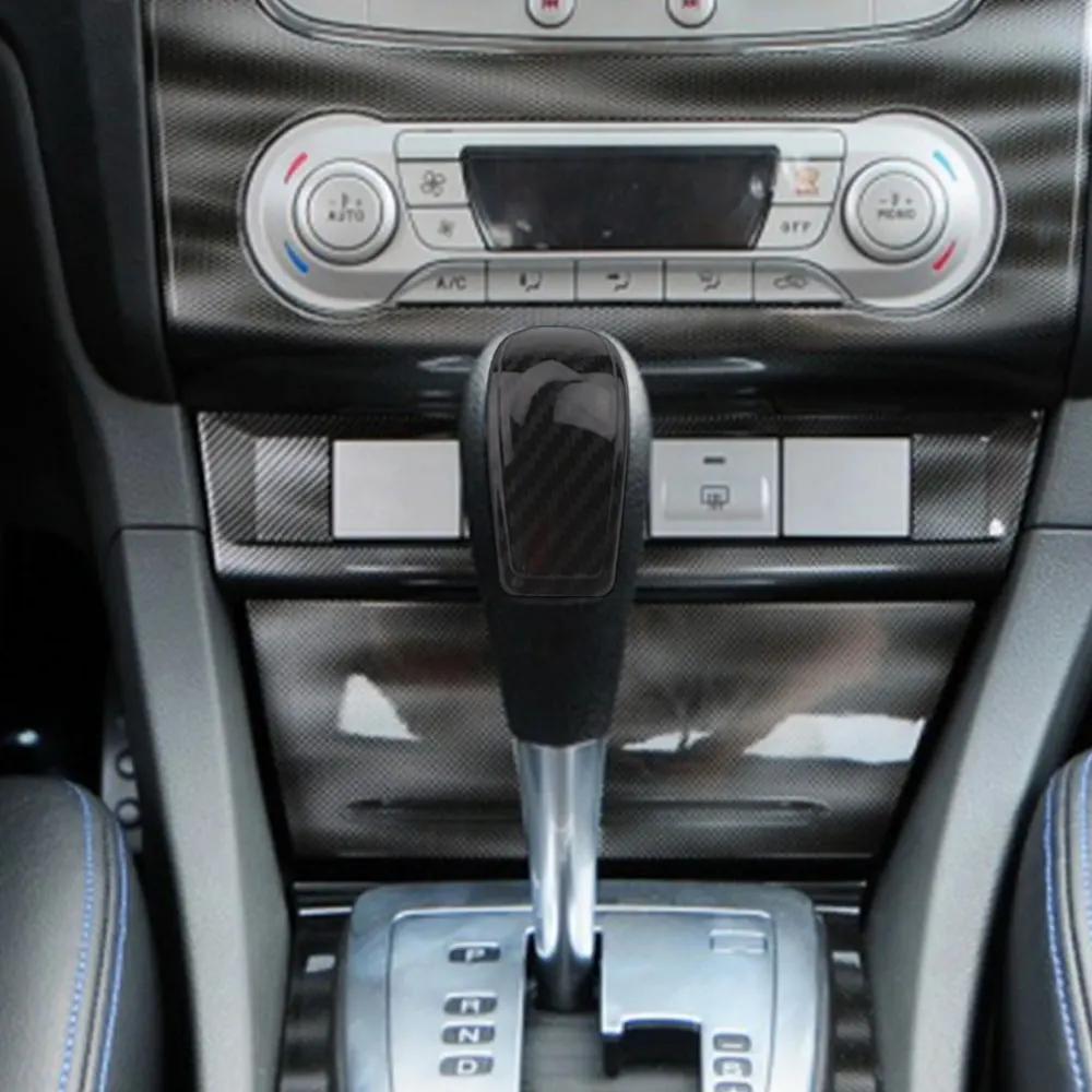 Car Gear Head Shift Knob Sticker for Ford Focus 2 MK2 2005 - 2011 Fiesta 2008 - 2012 Gear Knob Cap Cover Protector Accessories