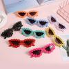 Cute Kids Sunglasses Colors Daisy Cat Eyes Sunglasses New 1-8 Year Old Baby Decorative Sunglasses Trendy Children's Sunglasses