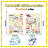 8 Styles of Line Animal Gum Stickers DIY Hand Account Small Card Mobile Phone Case Decoration Korean Ins Waterproof