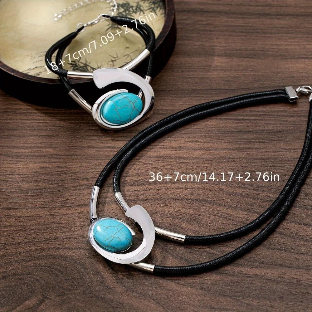 2 Pcs/Set Geometry Bohemian Jewelry Jewelry Accessories Pendant Necklace for Women