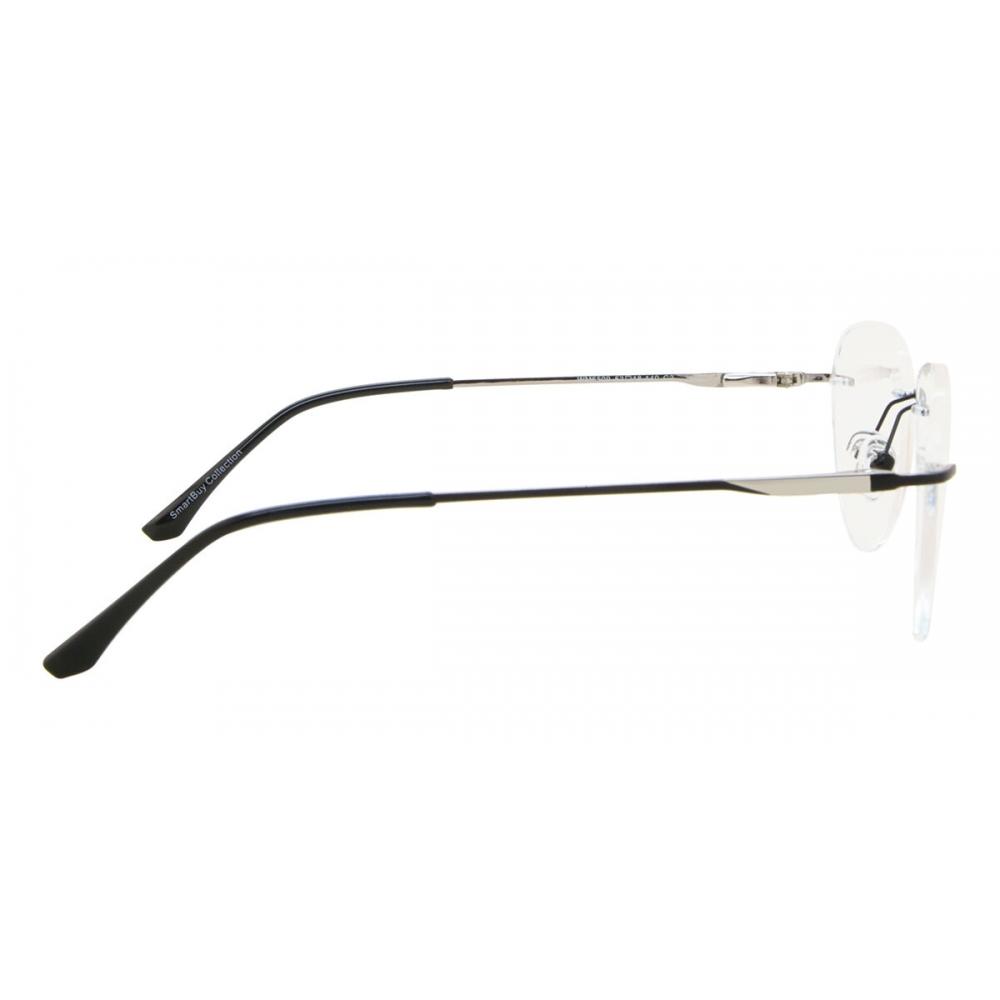 Rimless Oval Black Smartbuy Collection Harlem Wm6509 C2 Fashion Unisex Eyeglasses