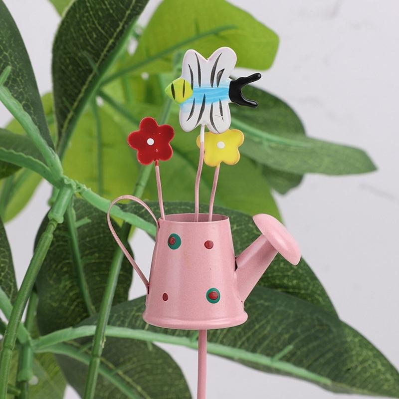 Vaso de Flores Estacas de Jardim Decoração Casa Estacas de Pássaros Metal Arte de Quintal Enfeites para Mãe Presente de Dia das Mães Decoração Interna Externa