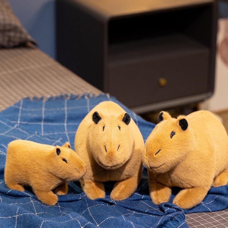 Cute Simulation Capybara Doll Plush Toy Cute Kapibara Capybara Doll Children Soothing Doll