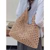 Women's Large Summer Seaside Vacation Tote - Woven Single Shoulder Bag for Commute and Fashion
