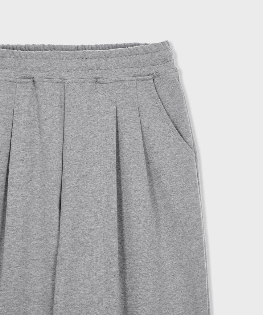 GLW Wide Double-Pleat Sweatpants Gray