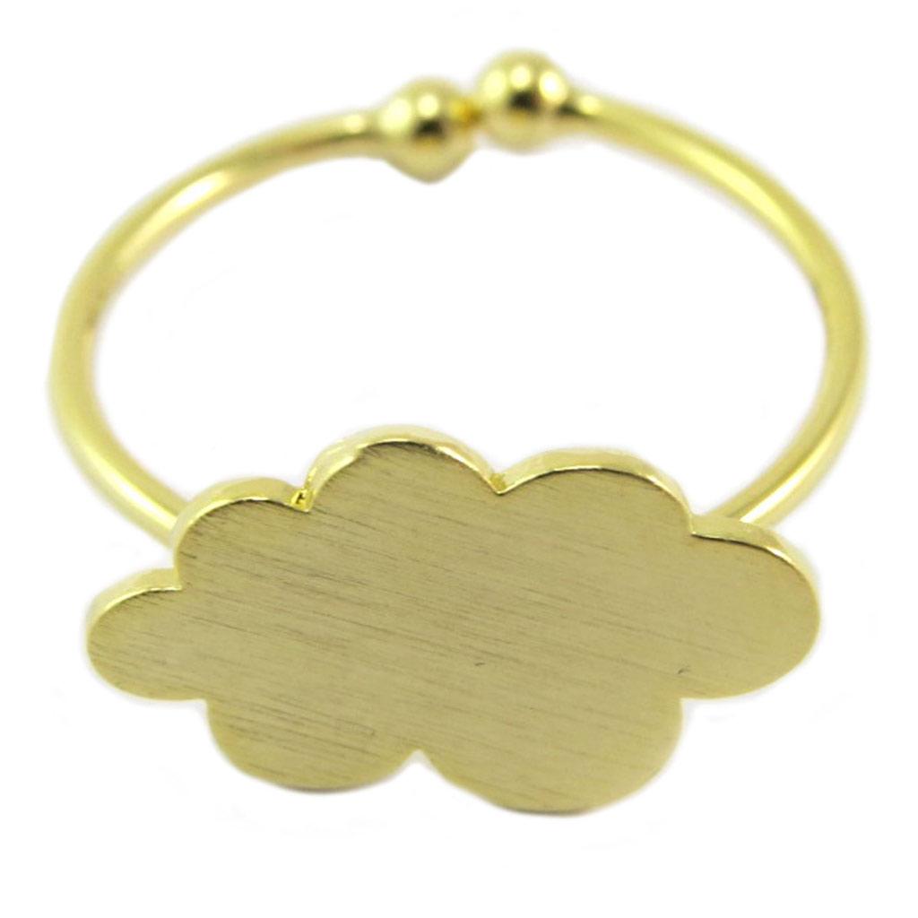 

7bis [P5879] — Золотое кольцо ручной работы «Nuage», 15x10 мм.