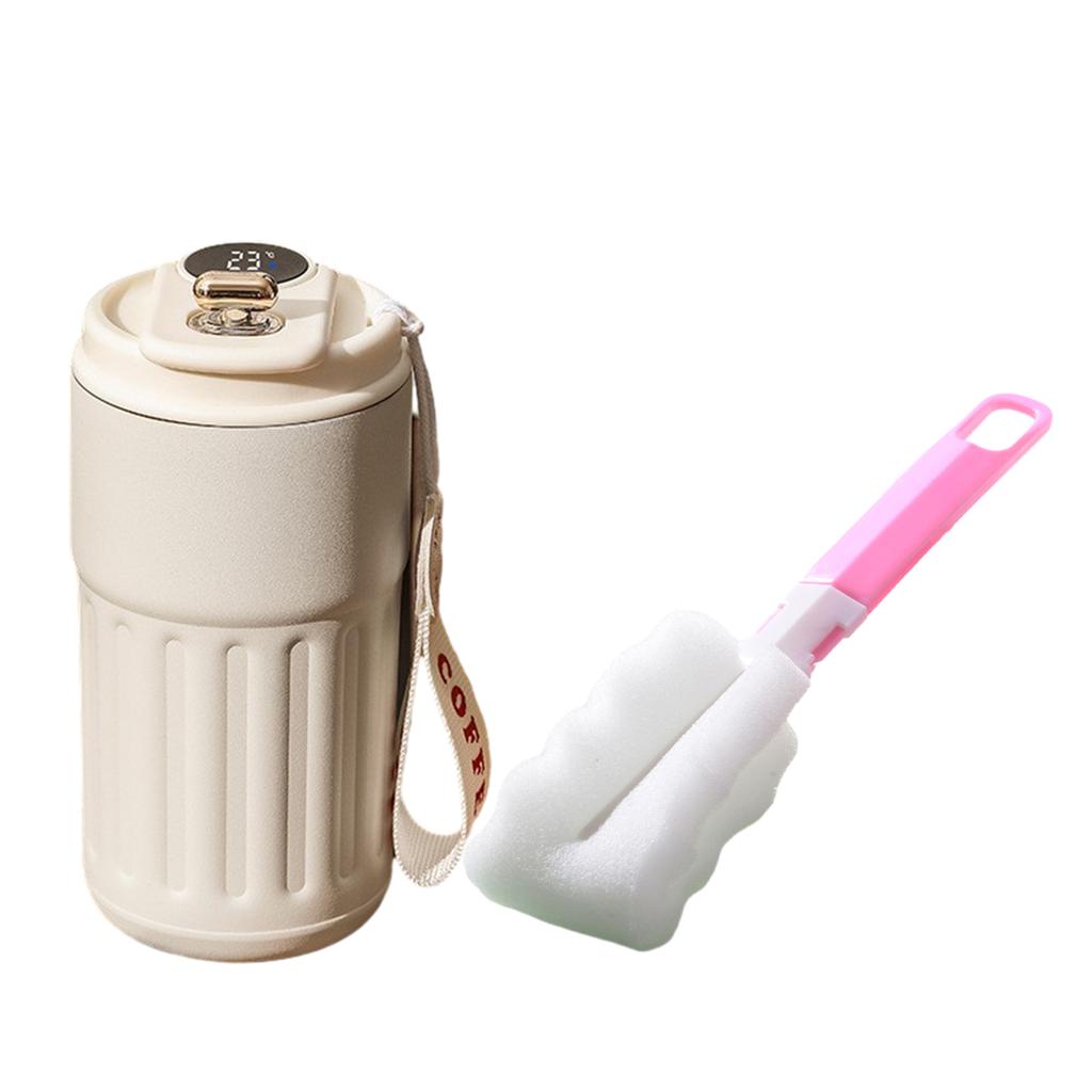 450ML Stainless Steel Coffee Cup Digital Display Travel Thermal Mug Leak-Proof Thermos Bottle Mug Vacuum Flask Insulated Cups