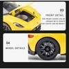 1/32 Diecast Alloy Model Car Miniature Maserati MC20 Supercar Metal Vehicle Ornaments Gifts for Children New Hottoy Red Toy Boys