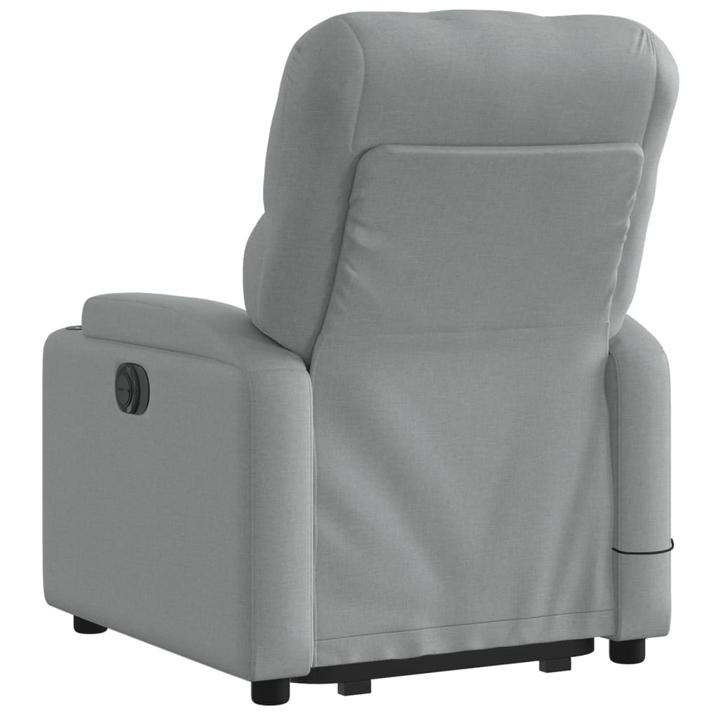Vidaxl Lift-Up Massage Chair, Electric, Reclining, Light Gray