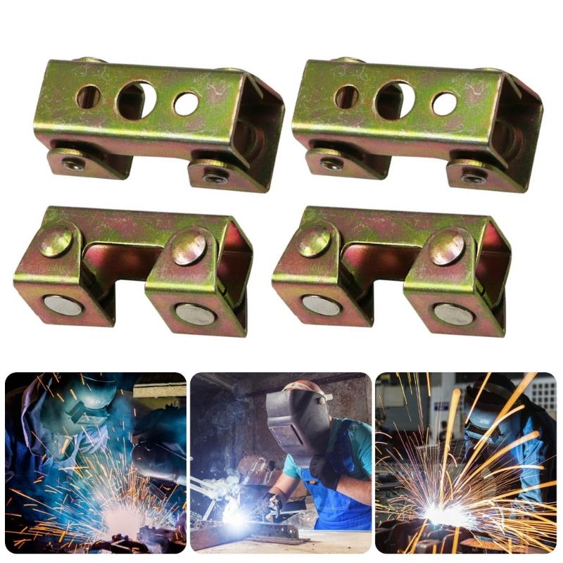 Set Of 4 Magnetic Welding Clamps With Adjustable Force Sturdy Metal Working Tool For Diverse Metalworking Needs