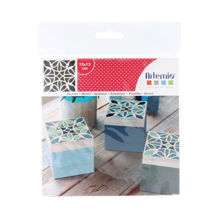 Stencil 15x15cm Cement Tile 3