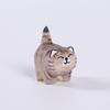 Aesthetic Wooden Cat Figurine Mini Cute Kitten Ornament for Bedroom Desktop Bookshelf Home Decor Unique Gift for Friends