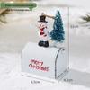 2025 Iron Art Christmas Decorations: Small Santa, Reindeer, Snowman Mailbox Ornaments.