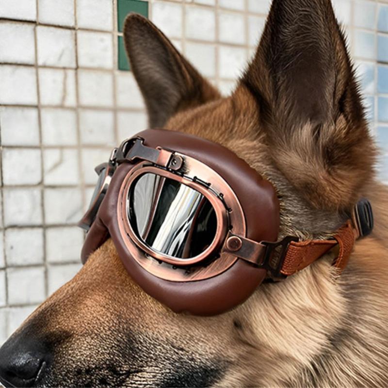 Occhiali retrò eleganti per cani con lente in PC Accessorio parasole da spiaggia e per escursionismo