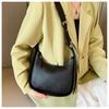 French Style Minimalist Faux Leather Shoulder Bag for Women Small Quilted Crossbody Bag KTB