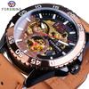 Forsining Men's Fashion Casual Hollow Waterproof Automatic Mechanical Watch GMT1155-1-A