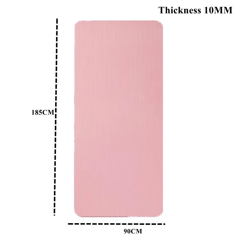 200/185×80/90Cmyoga Mat Travel Fitness Exercise 10Mm Thicknesses For Yoga Pilates Floor Workouts Thicken Widen Moisture-Proof