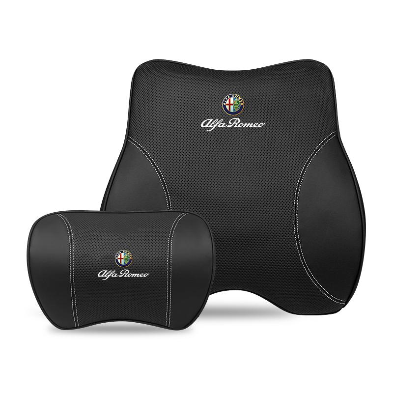 

For Alfa Romeo Car Neck Pillow Seat Headrest Support Waist Pillow Accessories For Alfa Romeo Giulietta GT 159 147 156 Mito Brera Headrest