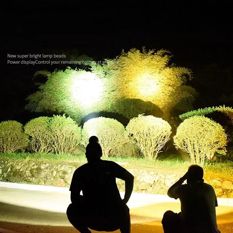 2*XHP300 Sensor Headlamp LED Rechargeable USB Head Flashlight High Power Head Torch Lantern Camping Fishing