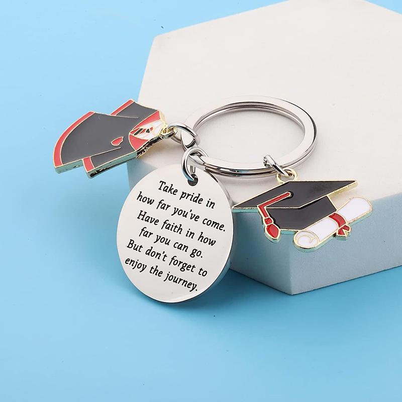 

2025 Graduation Gown Cap Keychain Student Jewelry Personalized Accessories Pendant Gifts Forever Souvenir