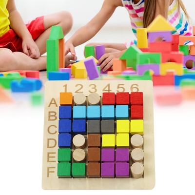 1 Set Jigsaw Board Toys Filled with 3D Colorful Building Blocks