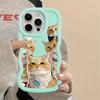 Cute Cat Case for iPhone 13 17 Air 12 8 15 Plus 11 14 XR 16 Pro Max Soft Phone Cover