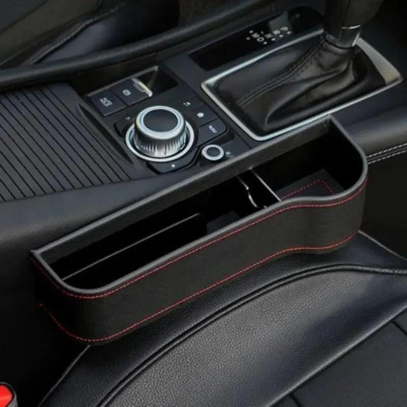 Car Seat Crevice Storage Box Seat Gap Slit Pocket Catcher Organizer Universal Car Seat Organizer Card Phone Key Holder Pocket