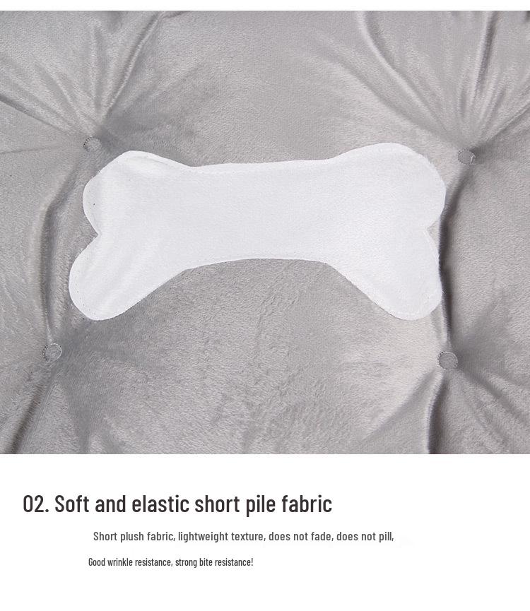 Warm Dog Bed for Small, Medium, and Large Dogs - Pet Nest & Mat for Dogs and Cats